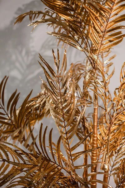 배경에 야자나무의 황금빛 뒷배경 2021 — 스톡 사진