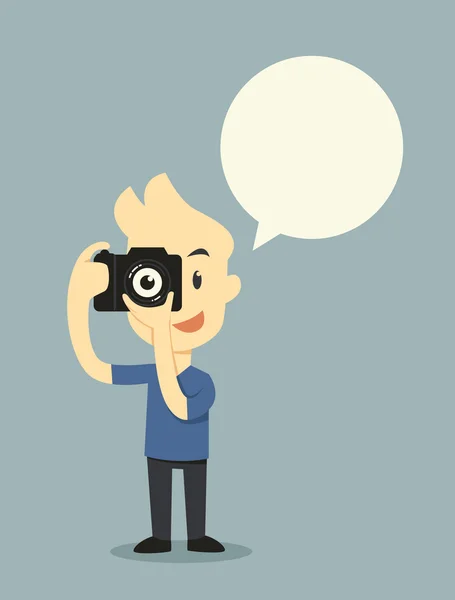 Taking photo — Stock Vector