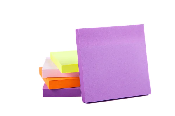 Nota de Memo sobre Pilha de Postits — Fotografia de Stock