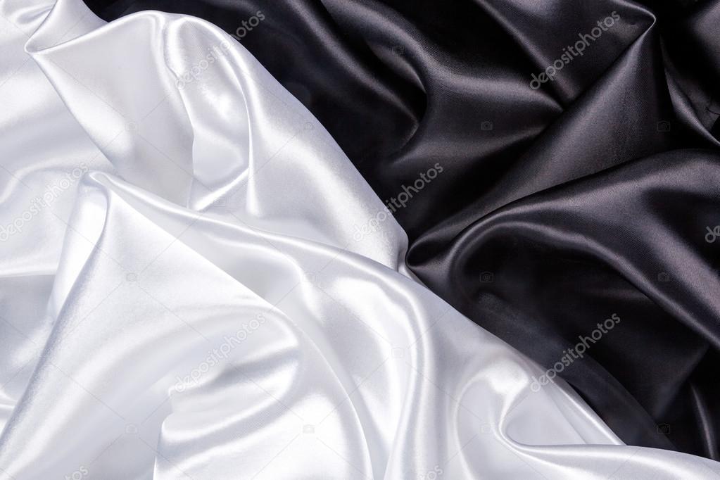 black and white silk background