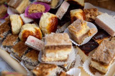 An enticing display of beautifully assorted sweets and pastries that are perfect for celebrating any occasion