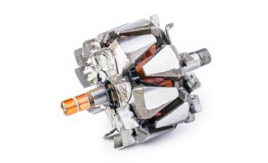 İzole edilmiş beyaz arkaplanda yedek yedek yedek parça.