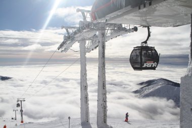 Ski resort jasna south,slovakia.low tatras.new teleferik funitel. çekilen fotoğraf: 27 Ocak 2013