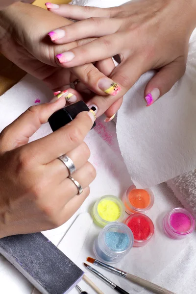 Fabricación de manicura — Foto de Stock