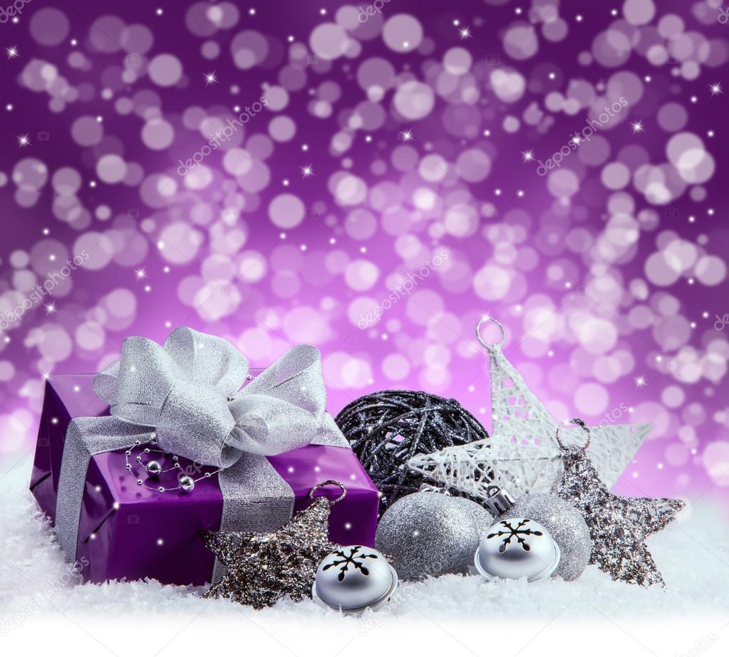 Purple Christmas Background