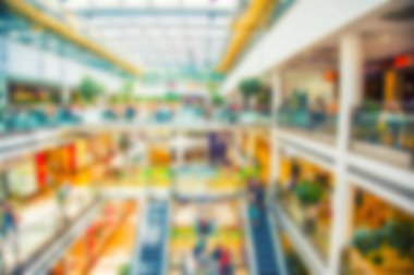 Görüntü arka plan süper market indirim pasajda Merkezi