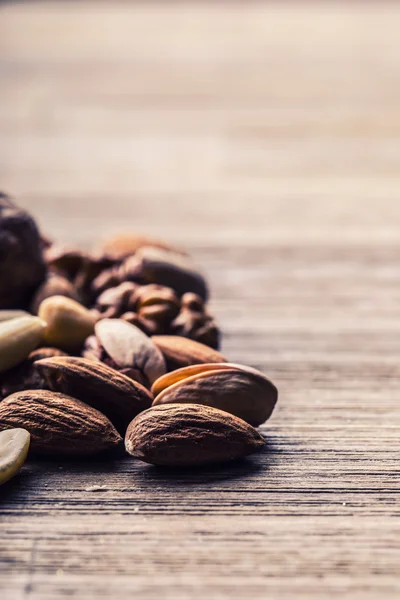 Varios tipos de frutos secos . — Foto de Stock