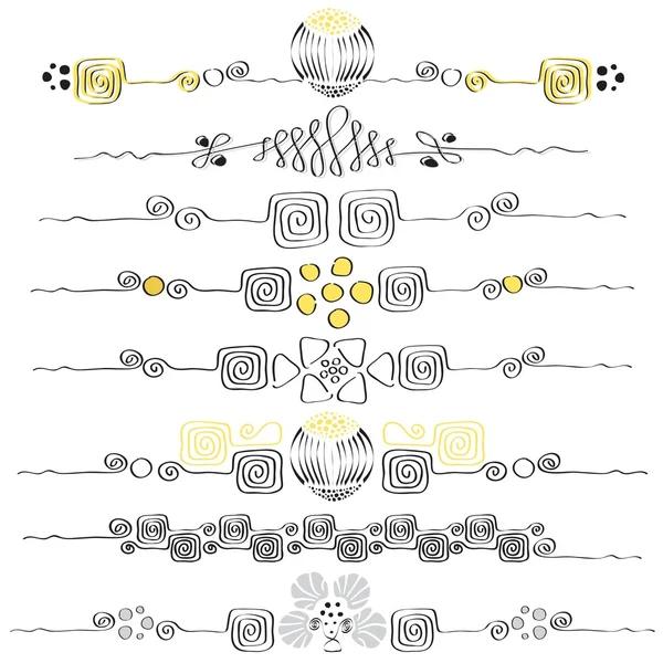 Elementos ornamentales vintage — Vector de stock