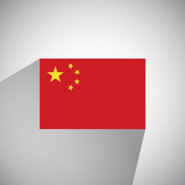 Çin'in düz stil bayrak