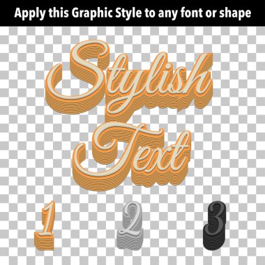 Soyut Vintage grafik stili