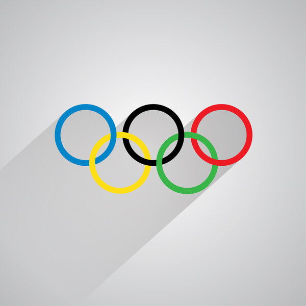 Olympic colorful rings