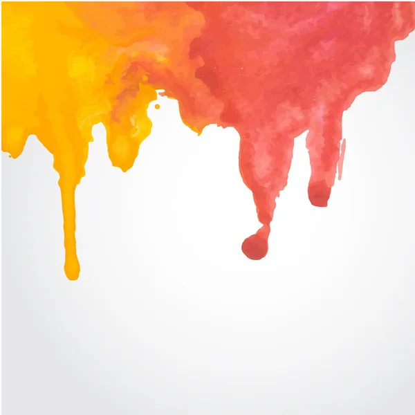 Akvarell színes háttérrel — Stock Vector