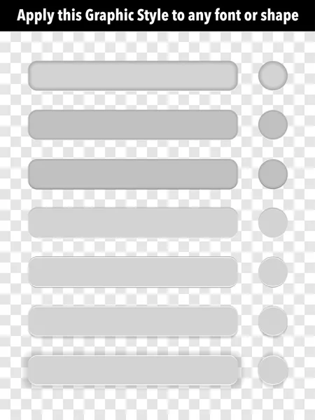 Графические стили кнопок — стоковый вектор