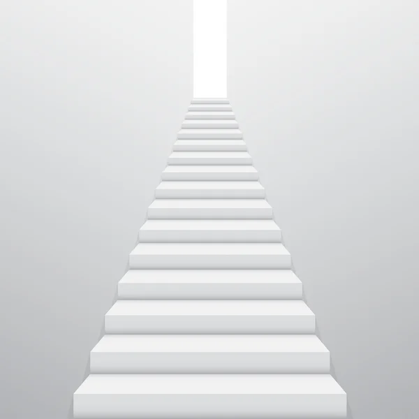 Treppe mit realistischen Treppen — Stockvektor