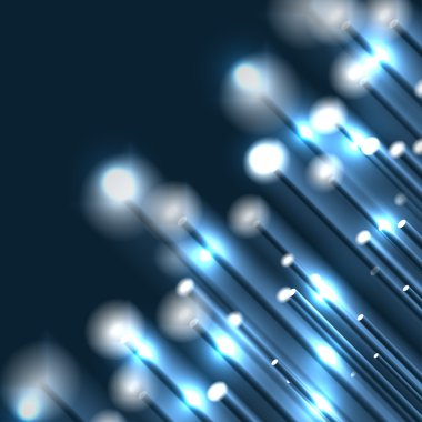 Mavi zemin üzerine beyaz ışıkları