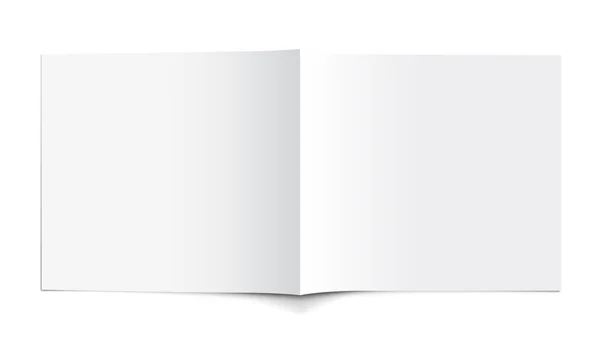 Empty White Brochure — Stock Vector