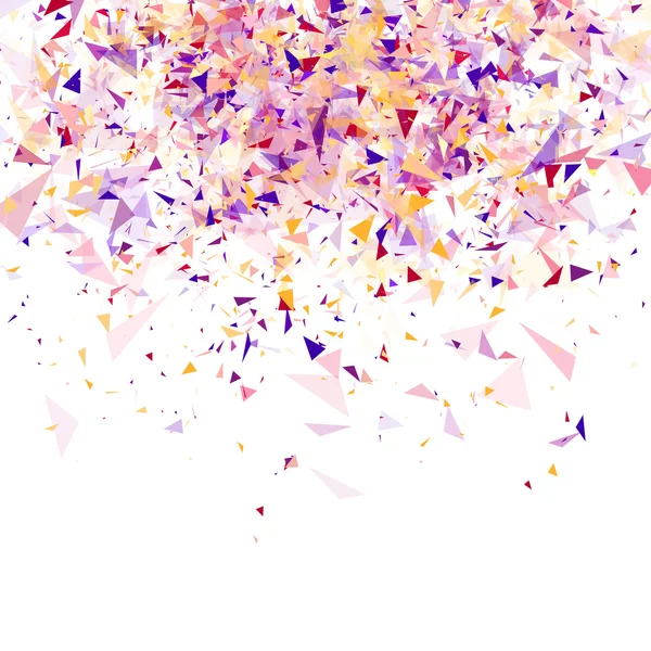 Confettis polygonaux colorés — Image vectorielle