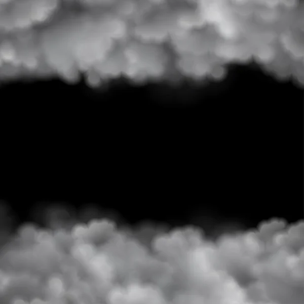 Texture noire avec de nombreux nuages — Image vectorielle