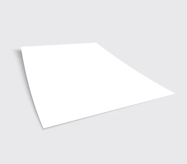 Tek kağıt Mockup — Stok Vektör