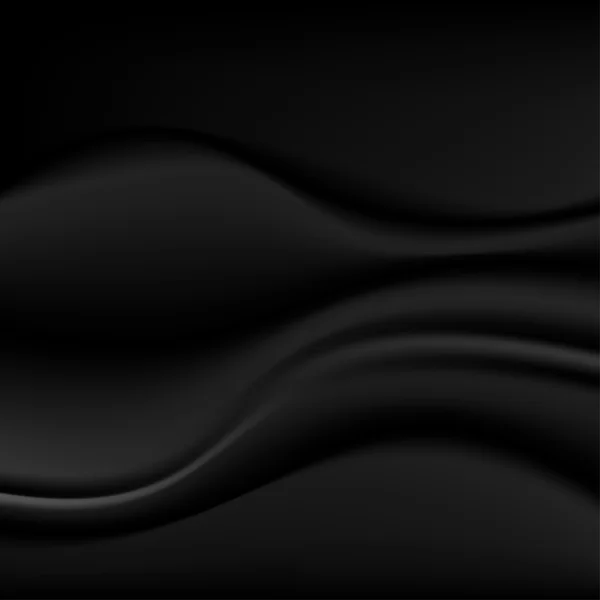 Гладкий чорний тканина — стоковий вектор