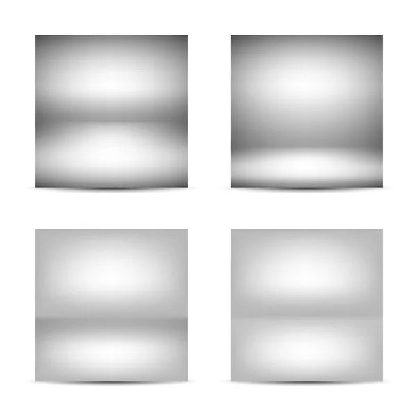 Set of Gray Scene Backgrounds — Stock Vector
