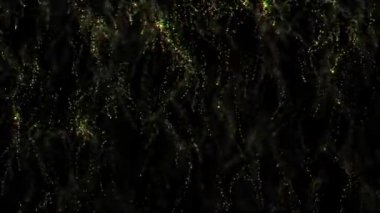 Noel Parıldayan Parçacık Arkaplan Döngüsü Altın Parıltılı Işıklar