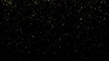 Noel Parıldayan Parçacık Arkaplan Döngüsü Altın Parıltılı Işıklar