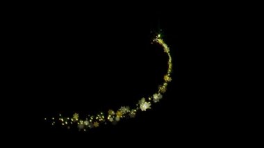 Görüntü Üzerine Üstüste koymak için ya da Arkaplan Olarak Kullanılmak İçin Parlayan Noel Parçacık Elementi