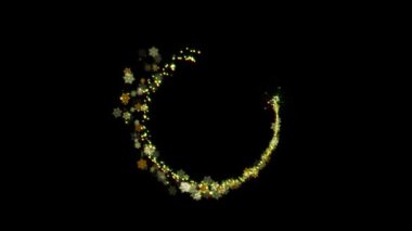 Görüntü Üzerine Üstüste koymak için ya da Arkaplan Olarak Kullanılmak İçin Parlayan Noel Parçacık Elementi