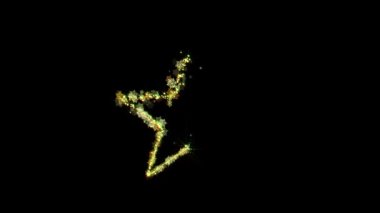 Görüntü Üzerine Üstüste koymak için ya da Arkaplan Olarak Kullanılmak İçin Parlayan Noel Parçacık Elementi