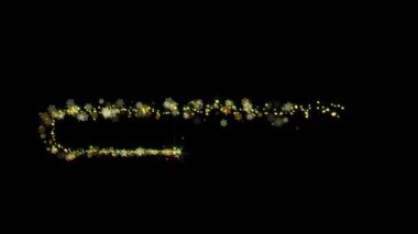 Görüntü Üzerine Üstüste koymak için ya da Arkaplan Olarak Kullanılmak İçin Parlayan Noel Parçacık Elementi