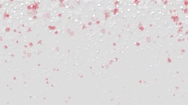 Düz Stil Noel Kar Tanesi Arkaplan Döngüsü Canlandırması