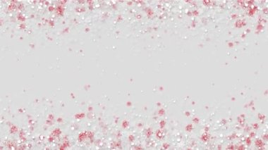 Düz Stil Noel Kar Tanesi Arkaplan Döngüsü Canlandırması