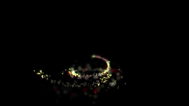 Élément Particule Pétillante Noël Pour Superposition Sur Les Images Utilisé — Video