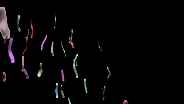 Narozeniny Confetti Explosion Animation Motion Graphics Alfa Transparentním Kanálem Prores — Stock video