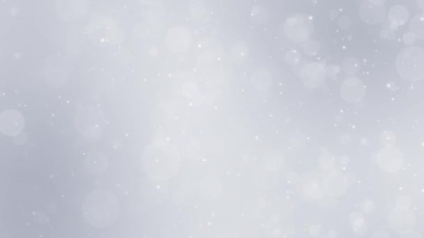 Czyste Minimalistyczne Christmas Winter Tle Pętli Lekkich Cząstek — Wideo stockowe
