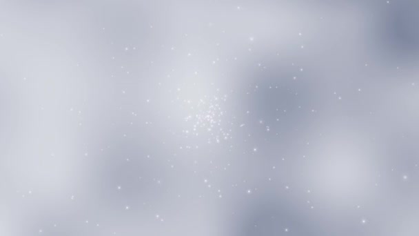 Čisté Minimalistické Vánoční Zimní Pozadí Smyčka Světlými Částicemi — Stock video