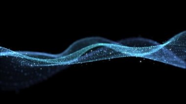 Dalgalı Çizgiler Akış Döngüsü Grafik Elemanı ya da Arkaplan