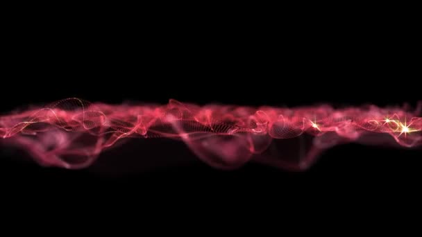 Wavy Lines Flow Loop Motion Graphics Element Background — Vídeo de Stock