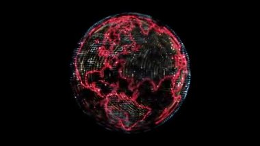 Dünya Parçacıkları Hologram Döndürme Döngüsü