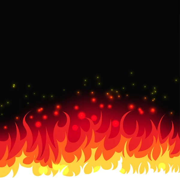 Fondo de fuego — Vector de stock