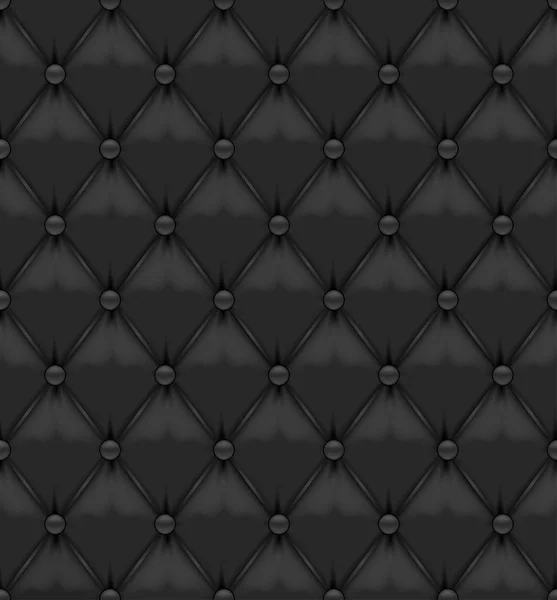 Чёрный бесшовный кожаный фон — стоковый вектор