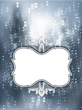 Noel süslü çerçeve