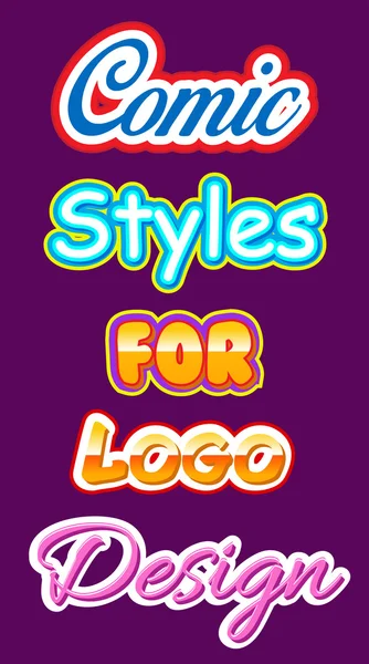 Styles de logo . — Image vectorielle