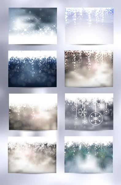 Christmas Background Set — Stock Vector