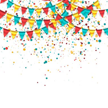 Doğum günü arka plan çelenk ile