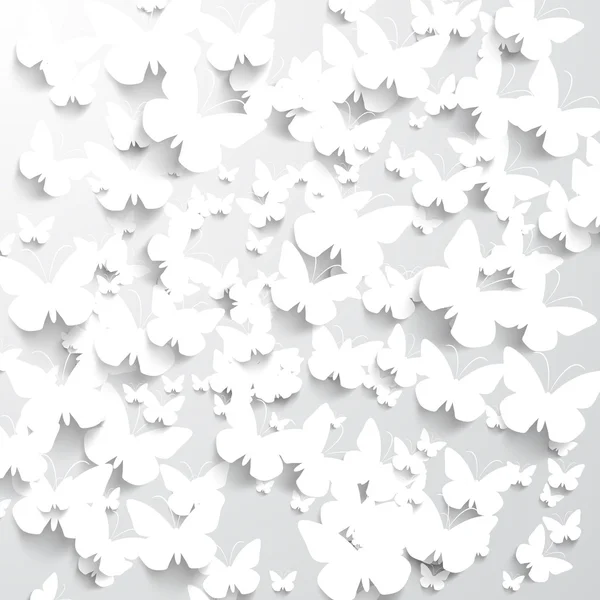 Livre blanc Papillons — Image vectorielle