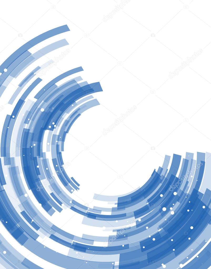 Abstract Blue Circle Design