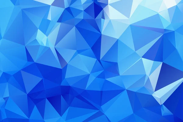 Fondo triangular azul — Vector de stock