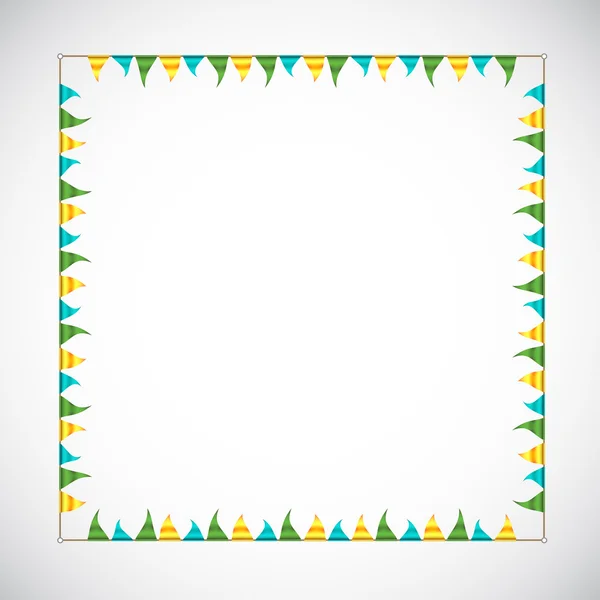 Bunting Garland Frame — Stockvector